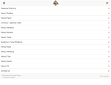 Tablet Screenshot of hemptraders.com